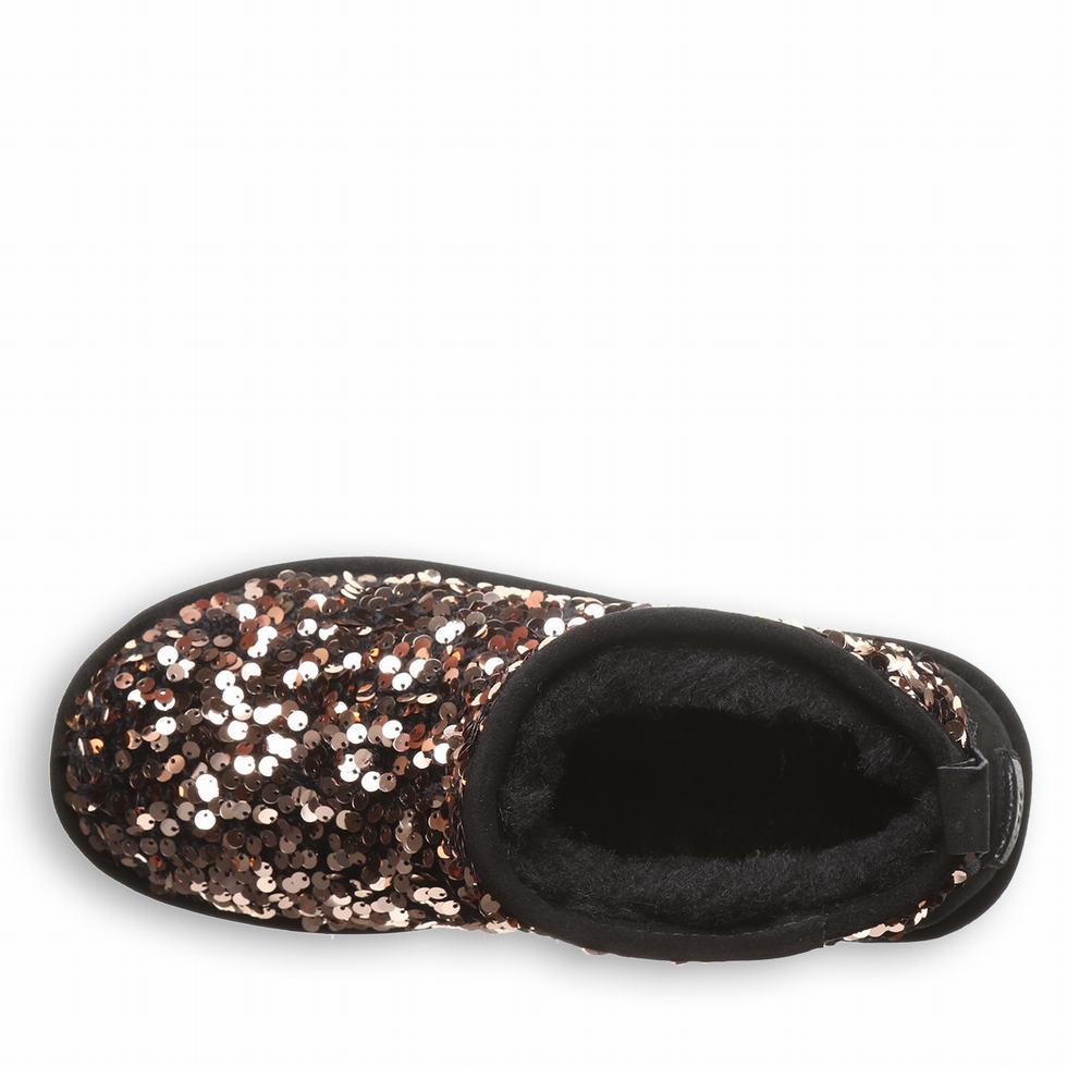 Bearpaw Retro Super Shorty Sequin 厚底ブーツ レディース ブラウン | DCO6359VH