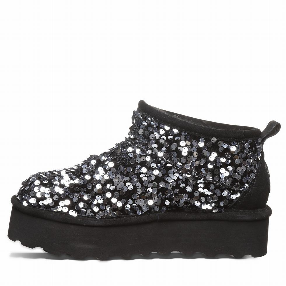 Bearpaw Retro Super Shorty Sequin 厚底ブーツ レディース グレー | KMK655WT
