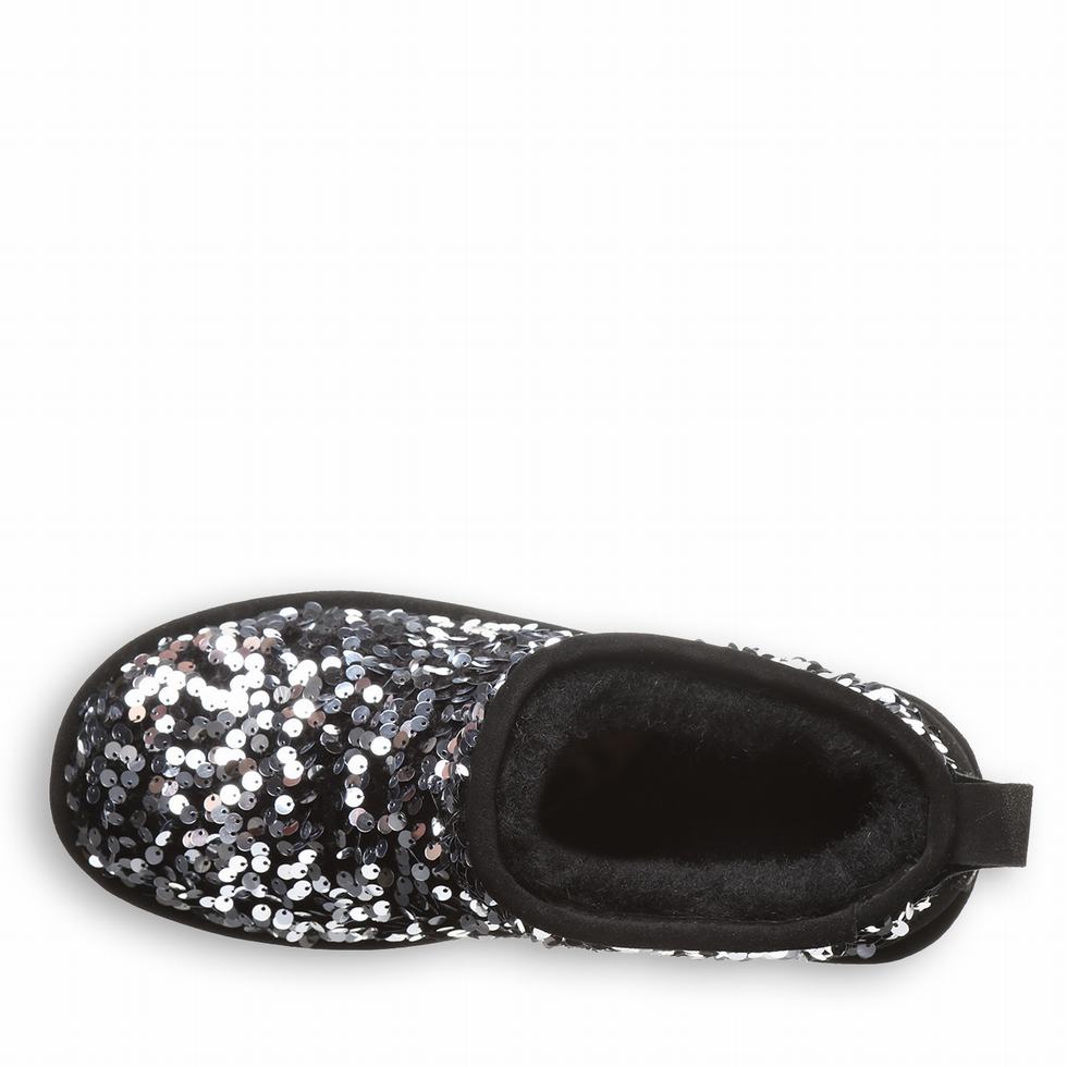 Bearpaw Retro Super Shorty Sequin 厚底ブーツ レディース グレー | KMK655WT
