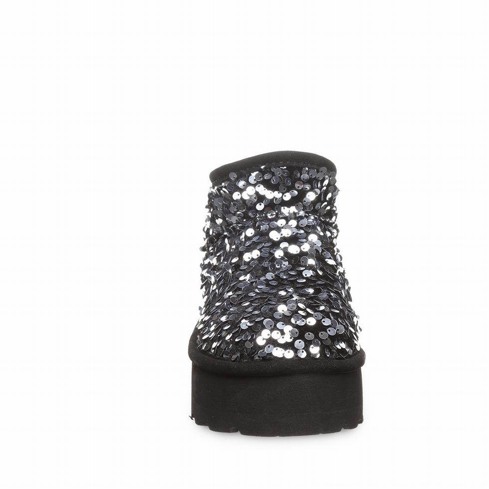Bearpaw Retro Super Shorty Sequin 厚底ブーツ レディース グレー | KMK655WT
