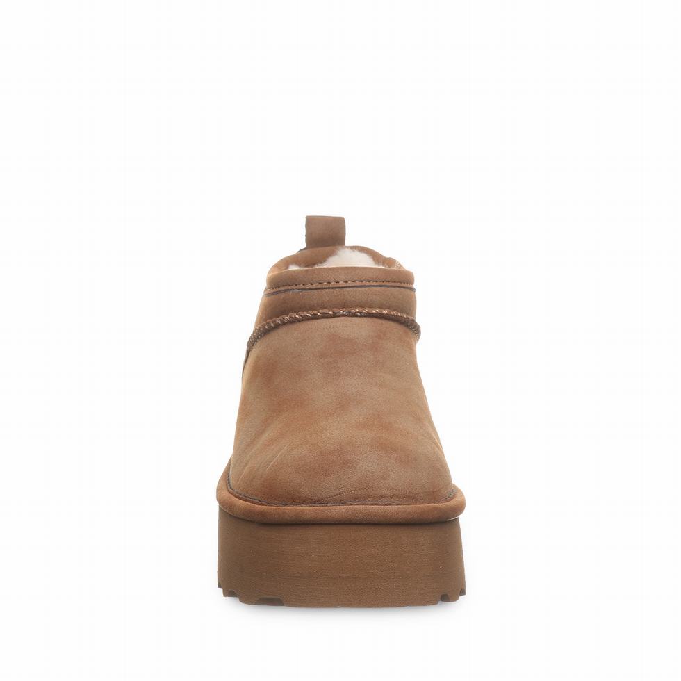 Bearpaw Retro Super Shorty Vegan 厚底ブーツ レディース ブラウン | EVP7780DT