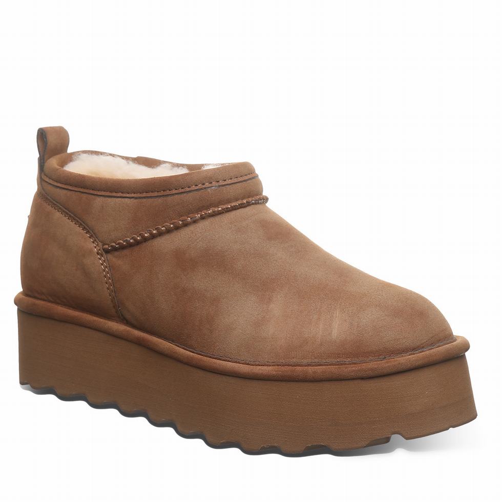 Bearpaw Retro Super Shorty Vegan 厚底ブーツ レディース ブラウン | EVP7780DT