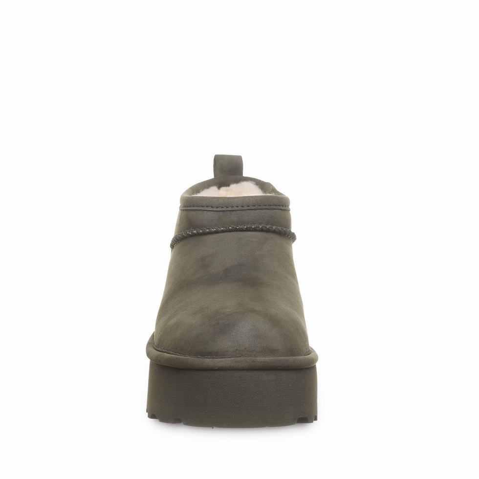 Bearpaw Retro Super Shorty Vegan 厚底ブーツ レディース 緑 | GYR6581QM