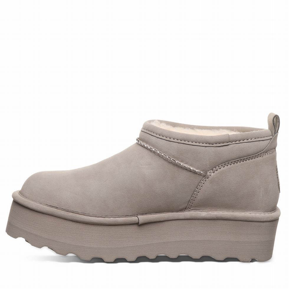 Bearpaw Retro Super Shorty Vegan 厚底ブーツ レディース ベージュ | UAS5558OY
