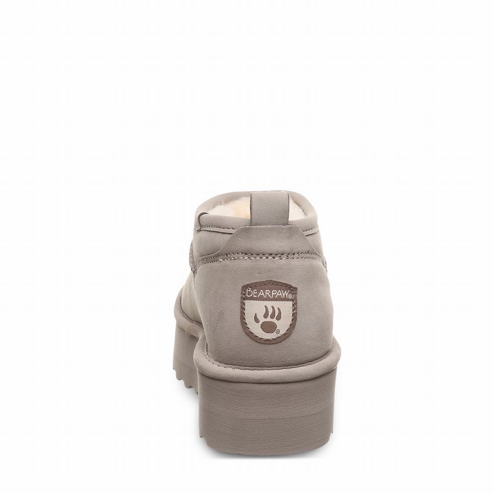 Bearpaw Retro Super Shorty Vegan 厚底ブーツ レディース ベージュ | UAS5558OY