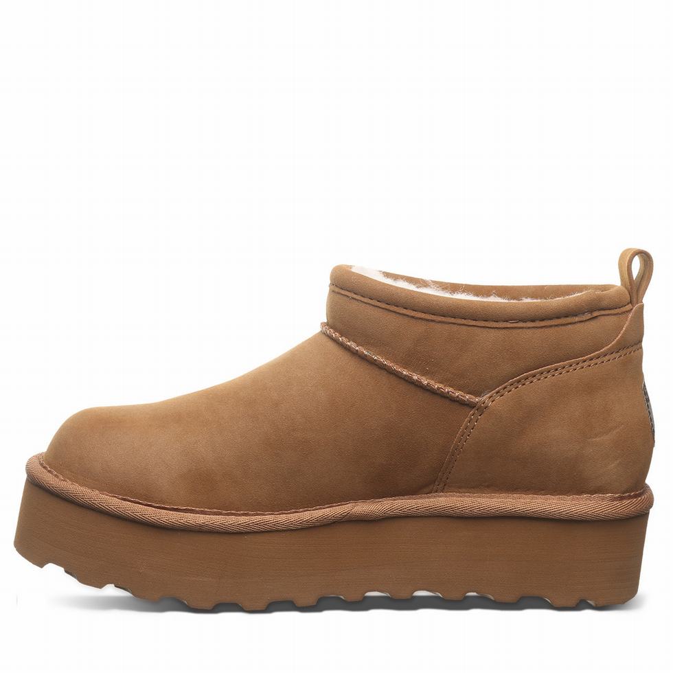 Bearpaw Retro Super Shorty Vegan 厚底ブーツ レディース ブラウン | VDM4366GL
