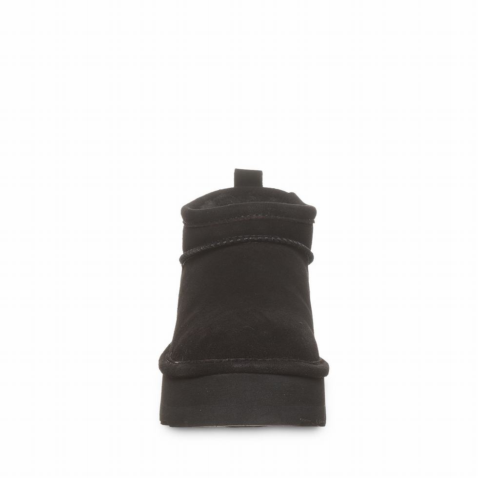 Bearpaw Retro Super Shorty 厚底ブーツ レディース 黒 | AIC1284UH
