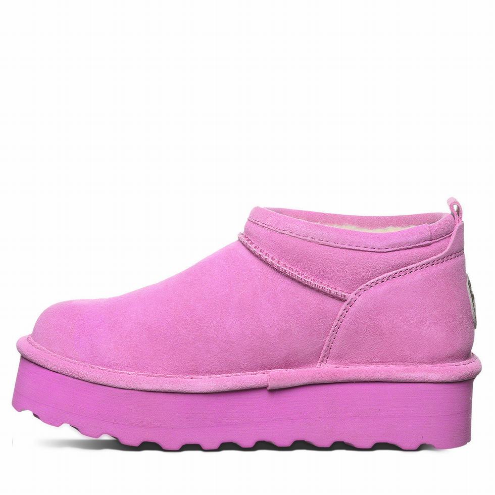 Bearpaw Retro Super Shorty 厚底ブーツ レディース 紫 | JNT3326XG