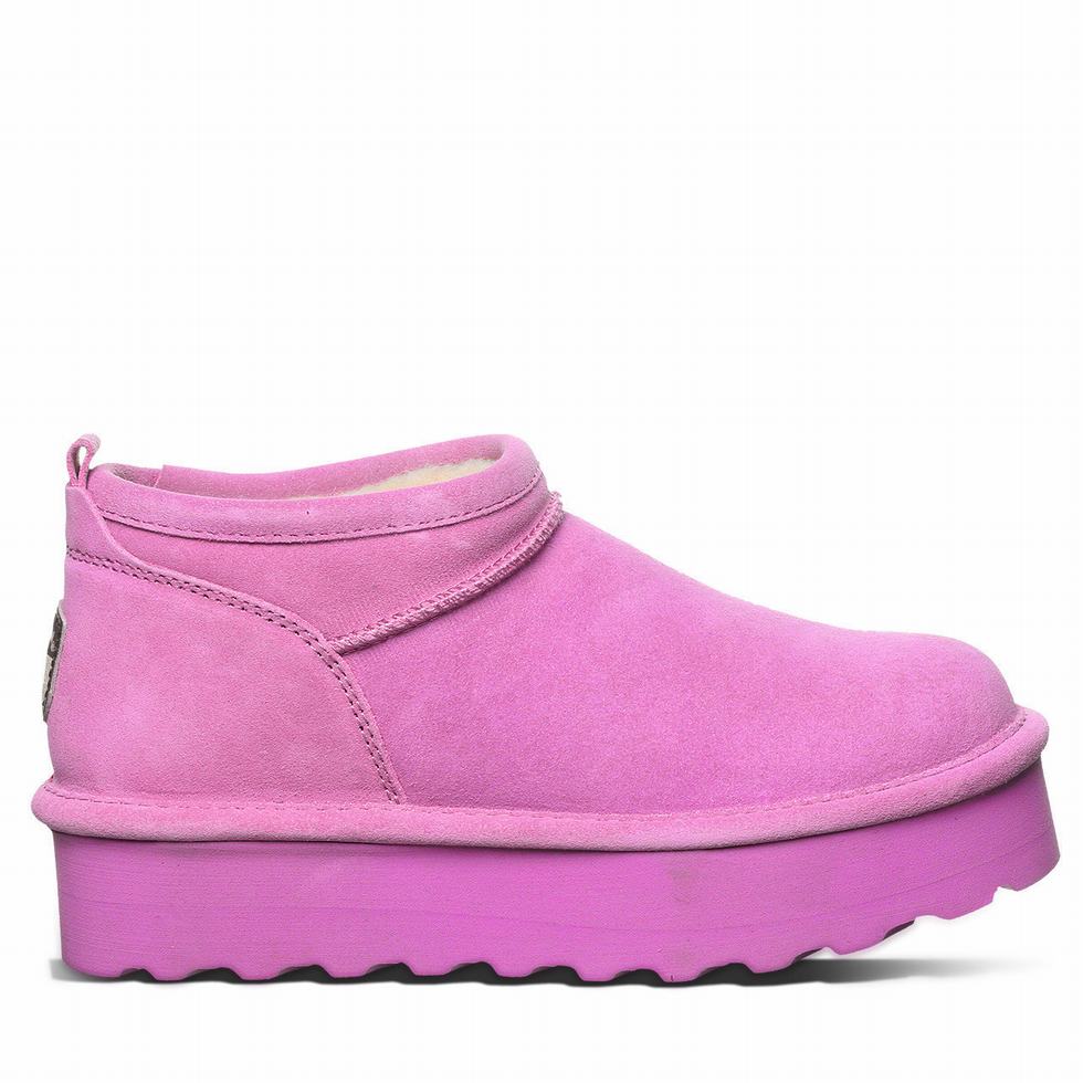Bearpaw Retro Super Shorty 厚底ブーツ レディース 紫 | JNT3326XG