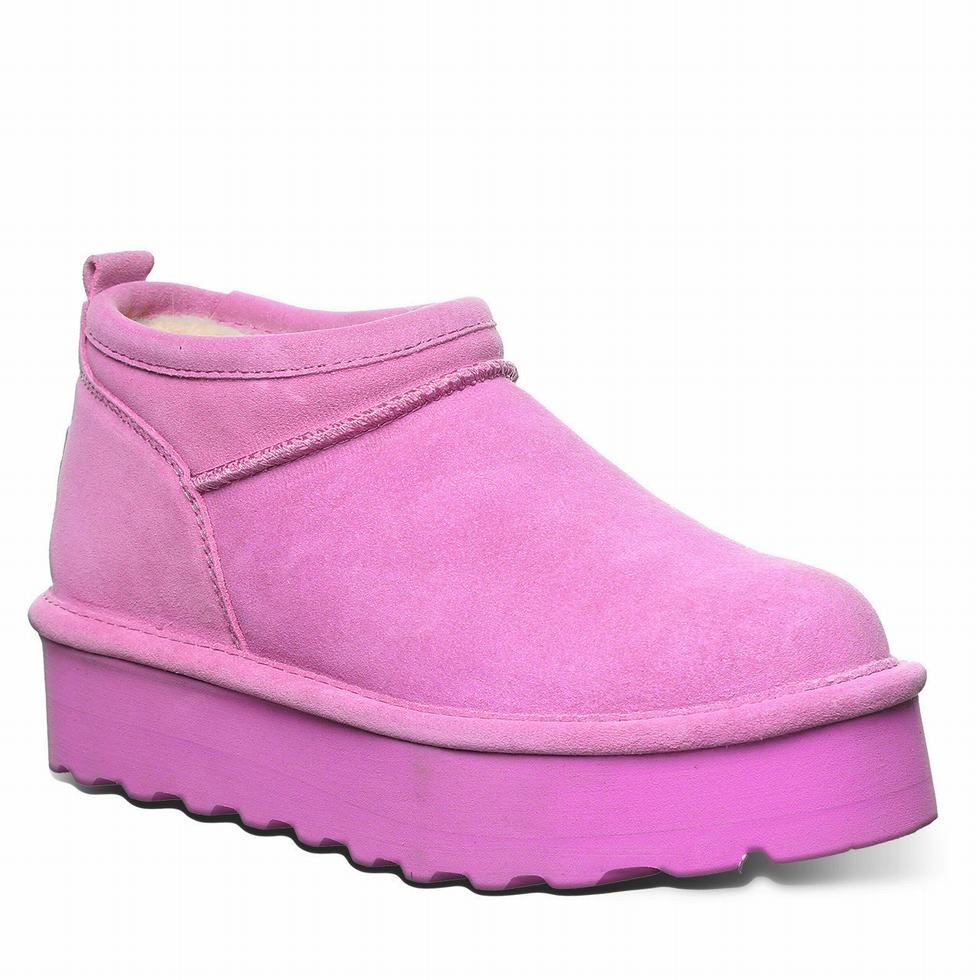 Bearpaw Retro Super Shorty 厚底ブーツ レディース 紫 | JNT3326XG