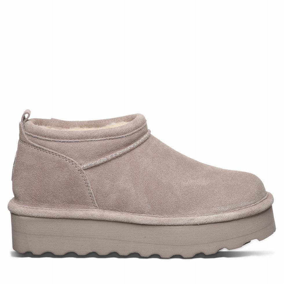 Bearpaw Retro Super Shorty 厚底ブーツ レディース グレー | JPV10033LX