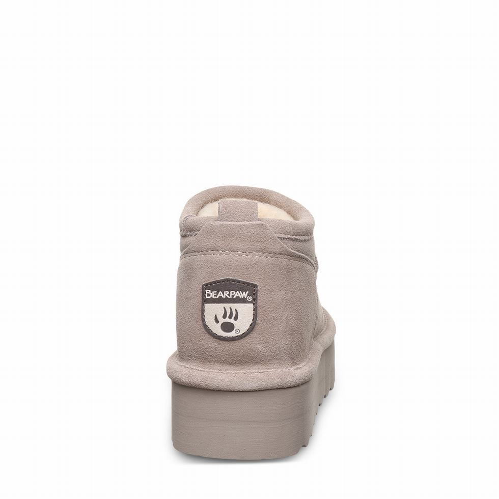 Bearpaw Retro Super Shorty 厚底ブーツ レディース グレー | JPV10033LX