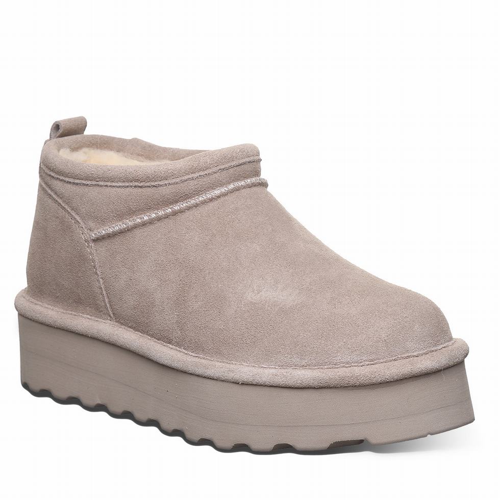 Bearpaw Retro Super Shorty 厚底ブーツ レディース グレー | JPV10033LX