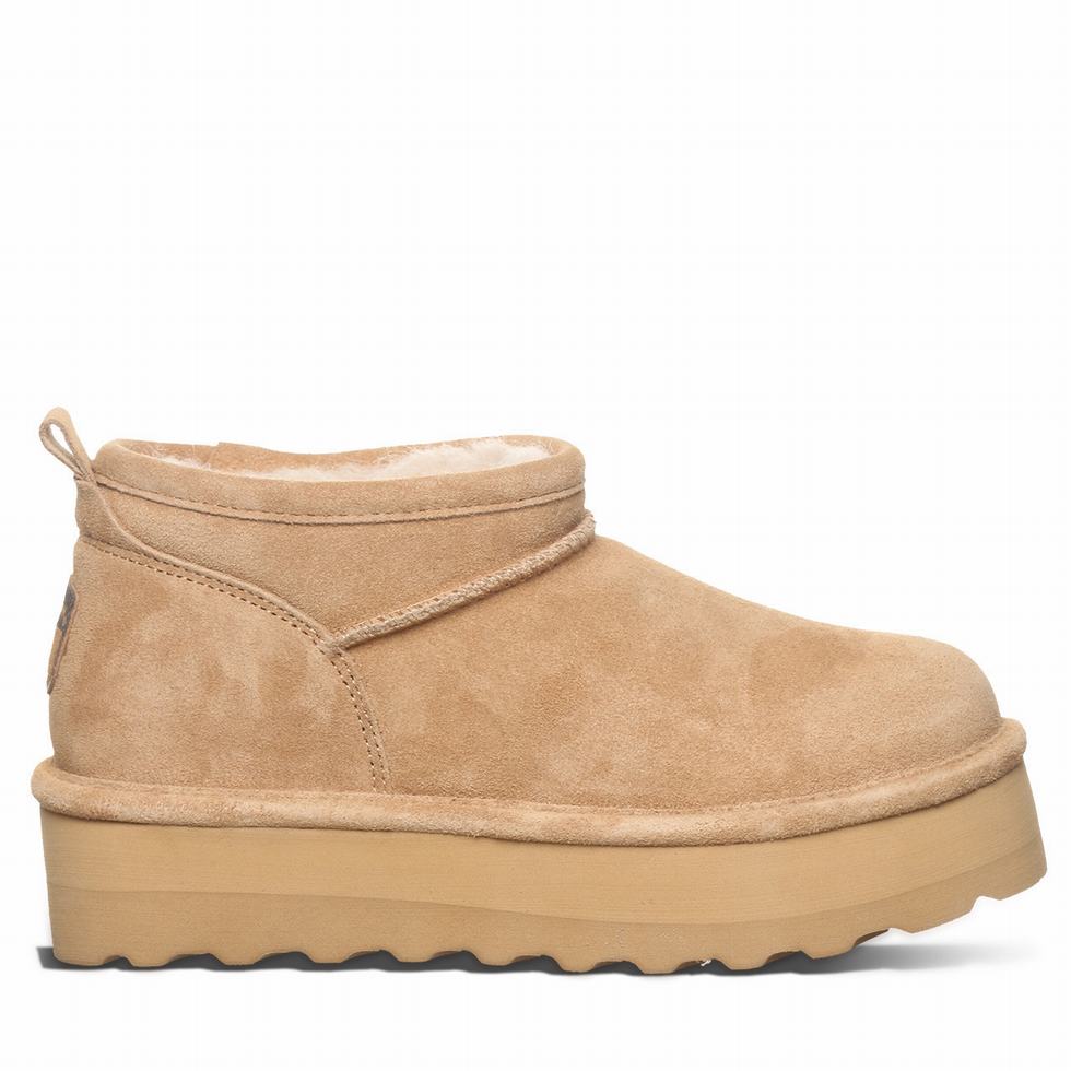 Bearpaw Retro Super Shorty 厚底ブーツ レディース ブラウン | LVO31JH