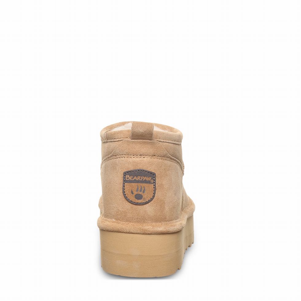 Bearpaw Retro Super Shorty 厚底ブーツ レディース ブラウン | LVO31JH