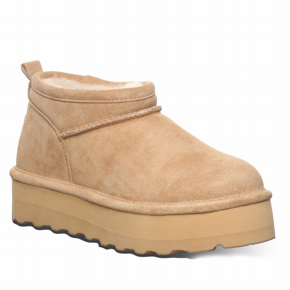 Bearpaw Retro Super Shorty 厚底ブーツ レディース ブラウン | LVO31JH