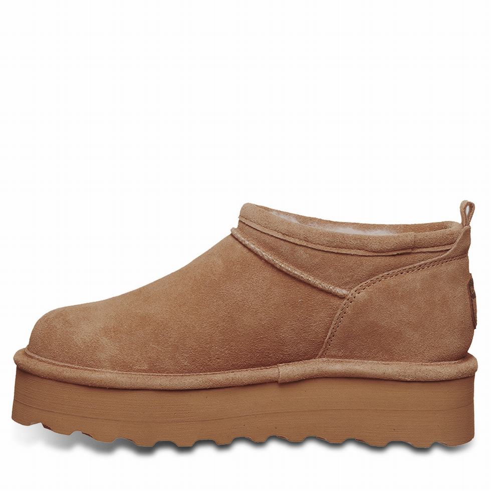 Bearpaw Retro Super Shorty 厚底ブーツ レディース ブラウン | RUJ9782GR