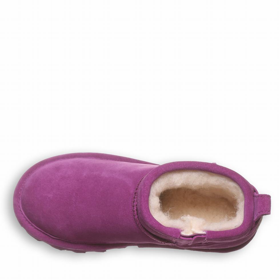 Bearpaw Shorty Youth ブーツ キッズ 紫 | MAZ6520BL
