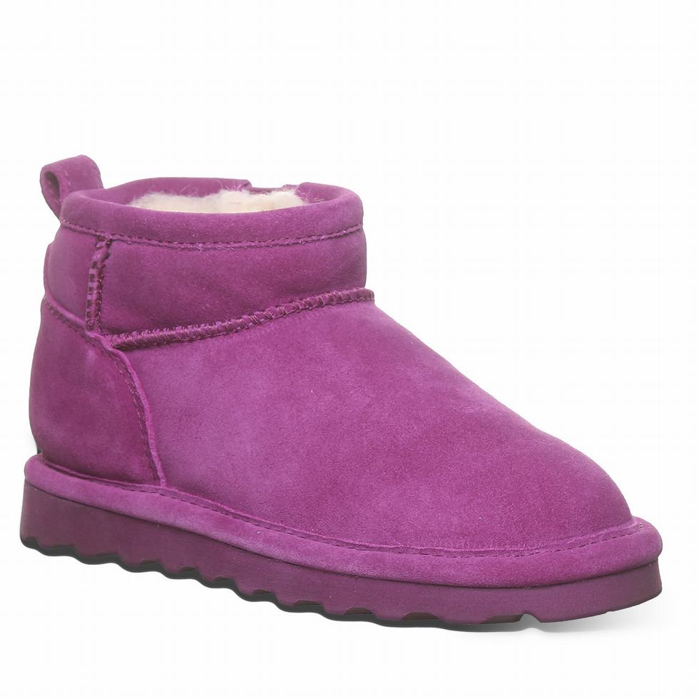 Bearpaw Shorty Youth ブーツ キッズ 紫 | MAZ6520BL