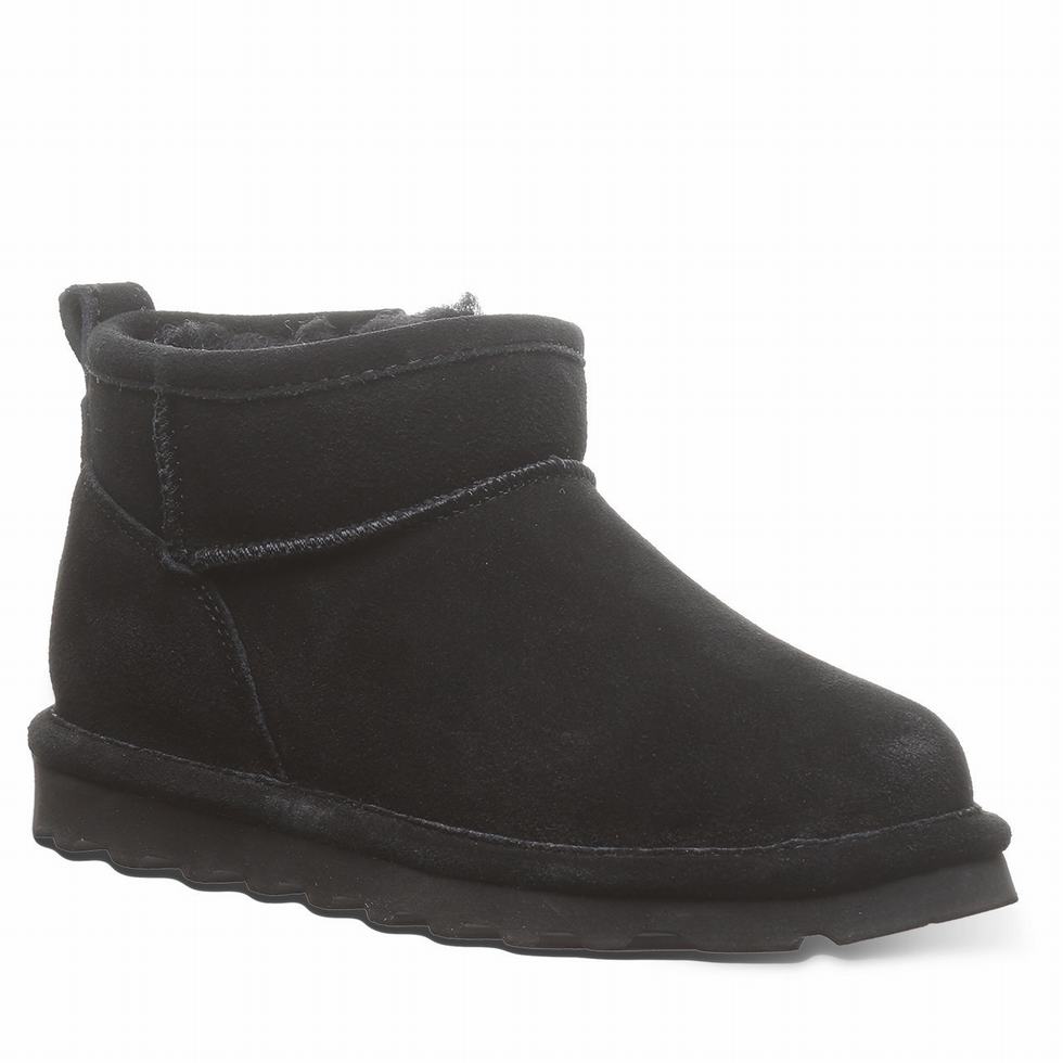 Bearpaw Shorty Youth ブーツ キッズ 黒 | XPF8096EX