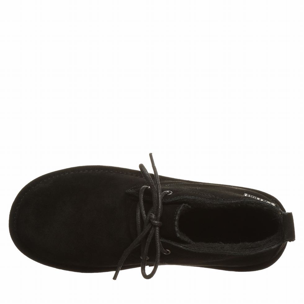 Bearpaw Skye Wide チャッカブーツ レディース 黒 | GSW3610PN