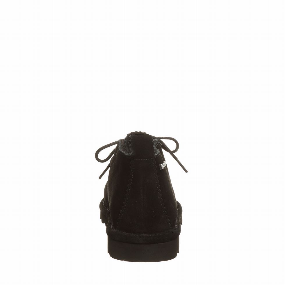 Bearpaw Skye Wide チャッカブーツ レディース 黒 | GSW3610PN