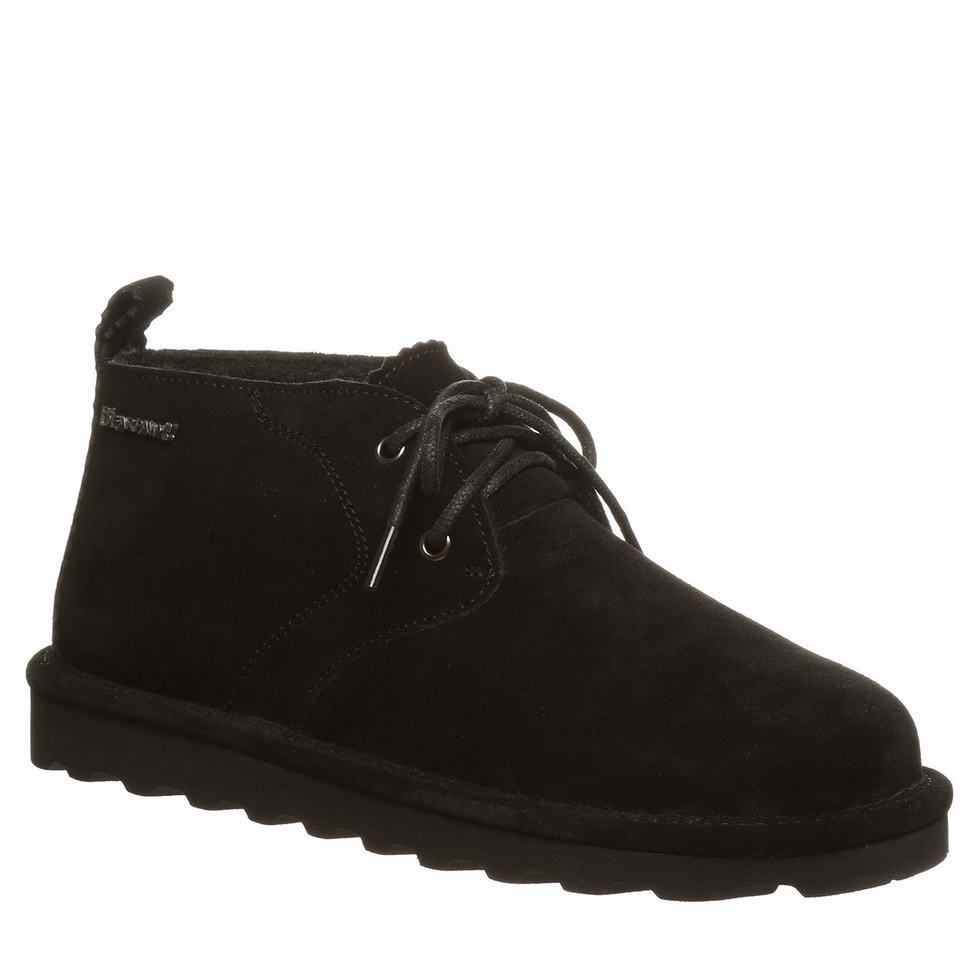 Bearpaw Skye Wide チャッカブーツ レディース 黒 | GSW3610PN