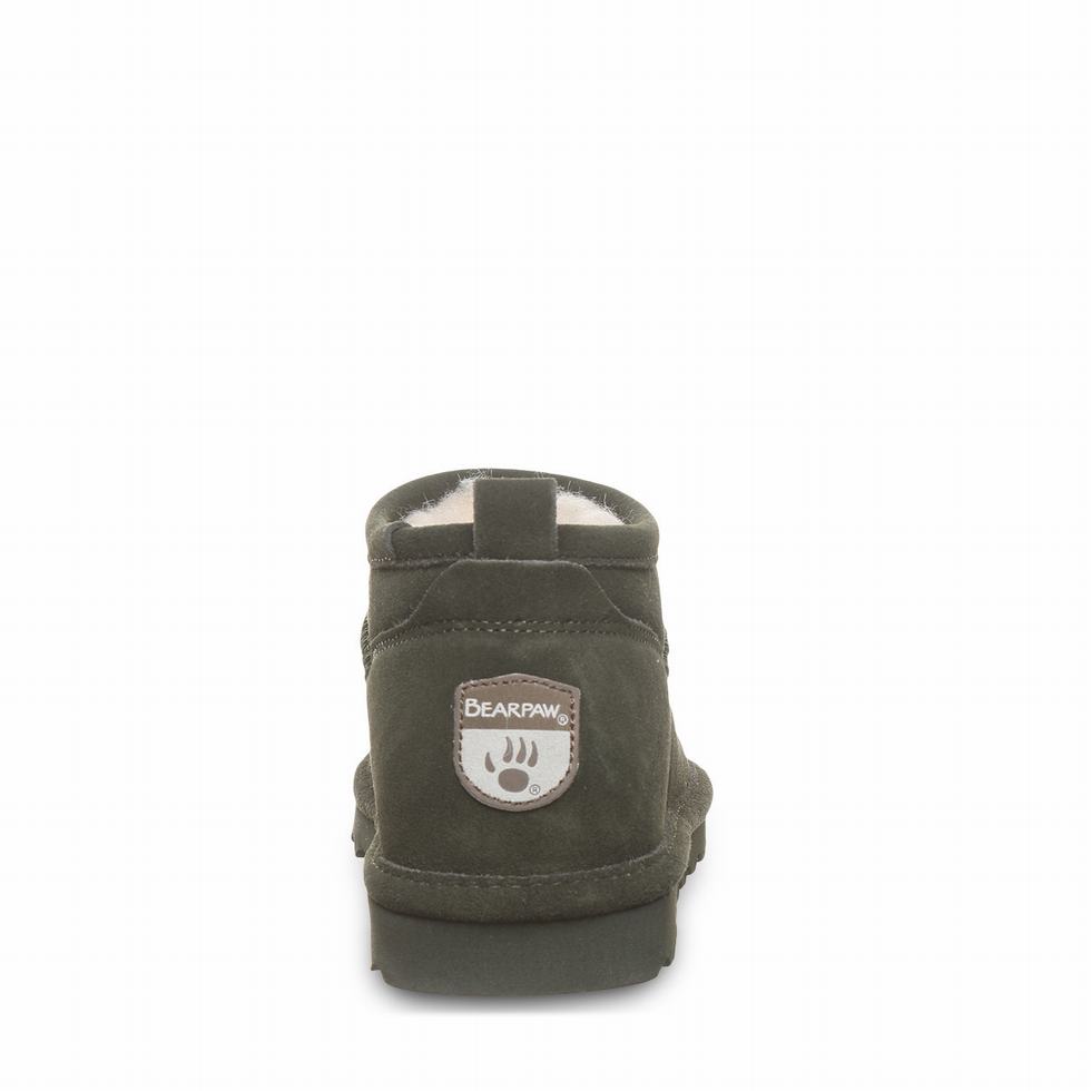 Bearpaw Super Shorty スノーブーツ レディース 緑 | EMX9880VE